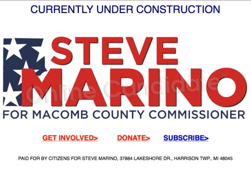 Custom Under Construction Page - Steve Marino for Macomb County