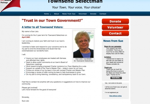 Sue Lisio for Townsend Selectman