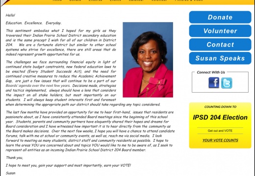 Susan Taylor-Demming Indian Prairie School District 204 Board