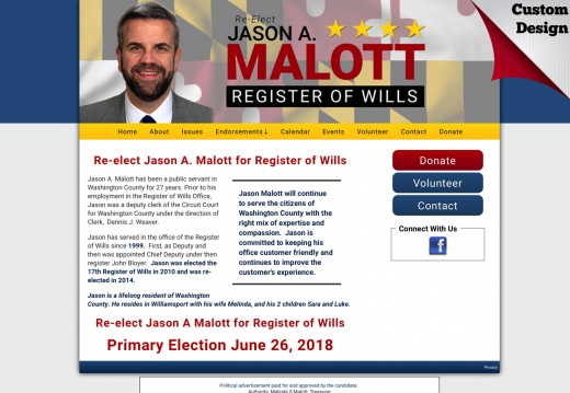 Jason A. Malott for Register of Wills