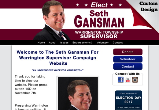 Seth Gansman For Warrington Supervisor