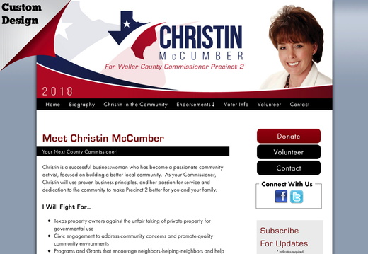 Christin McCumber for Waller County Commissioner Pct 2