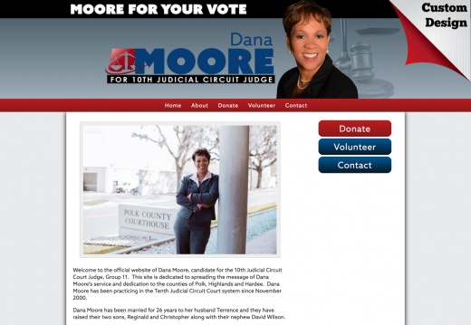 Dana Y. Moore for 10th Judicial Circuit Judge, Group 11.  