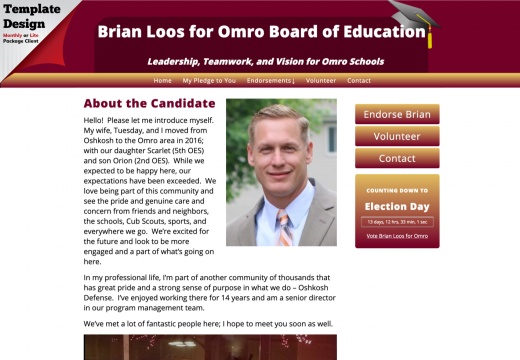 Brian Loos for Omro Board of Education