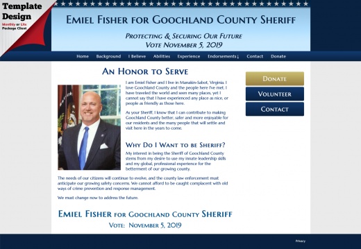 Emiel Fisher for Goochland County Sheriff