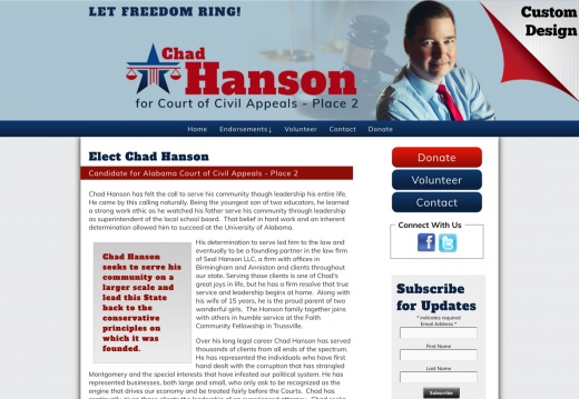 Chad Hanson Candidate for Court of Civil Appeals - Place 2
