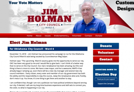 Jim Holman for Oklahoma City Council - Ward 6