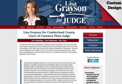 Lisa Grayson for Cumberland County Court of Common Pleas Judge