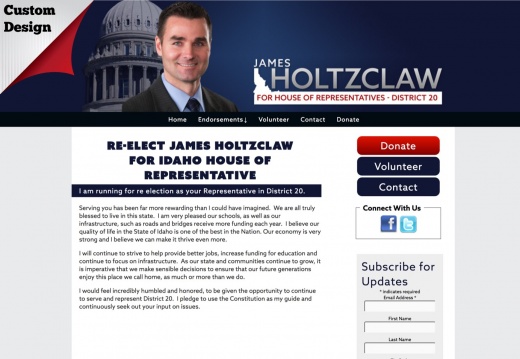 Re-Elect James Holtzclaw for Idaho House of Representative