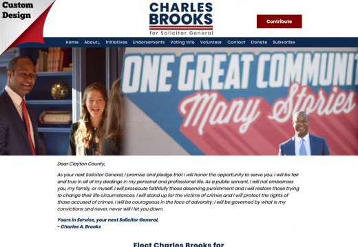 Charles Brooks for Solicitor General 