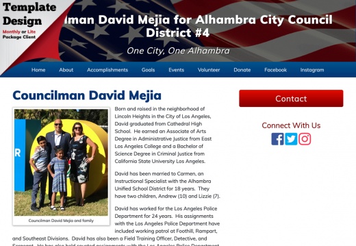 David Mejia for Alhambra City Council, District #4