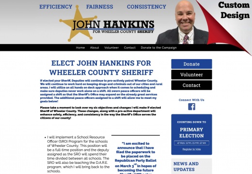 John Hankins for Sheriff