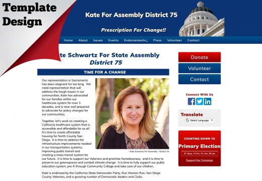 Kate Schwartz For California State Assembly District 75