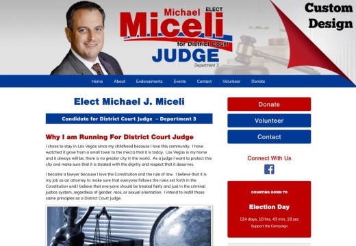 Michael J. Miceli for District Court Judge Department 3