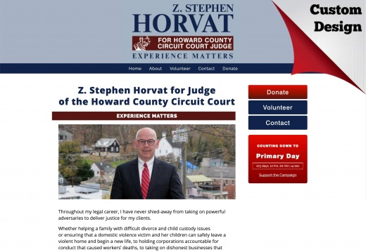 Z Stephen Horvat for Judge of the Howard County Circuit Court