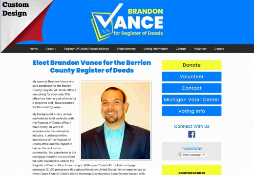 Brandon Vance for Register of Deeds
