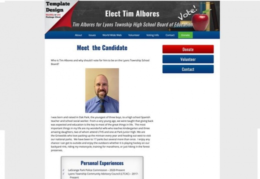  Tim Albores for Lyons Township High School Board of Education 