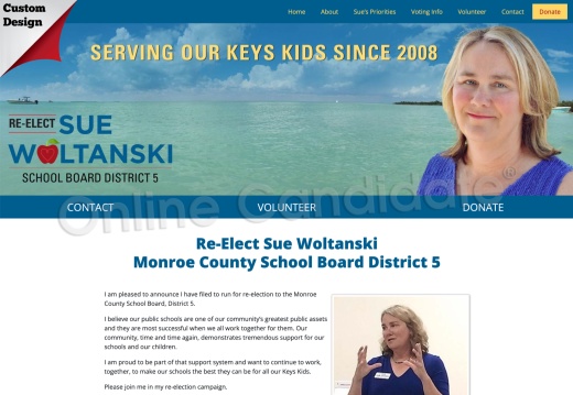 Re-Elect Sue Woltanski Monroe County School Board District 5   