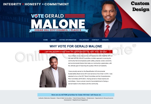 Gerald Malone for Cedar Hill City Council ~ Place 6