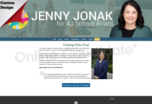 Jenny Jonak for Eugene School District Scholl Board