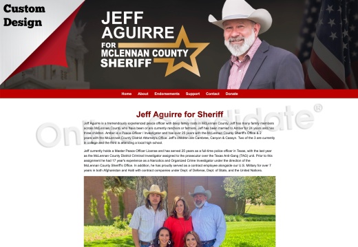 Jeff Aguirre, Candidate for McLennan County Sheriff