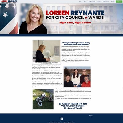City Council Ward Election Website Example