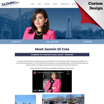 City Council Client Campaign Website Example