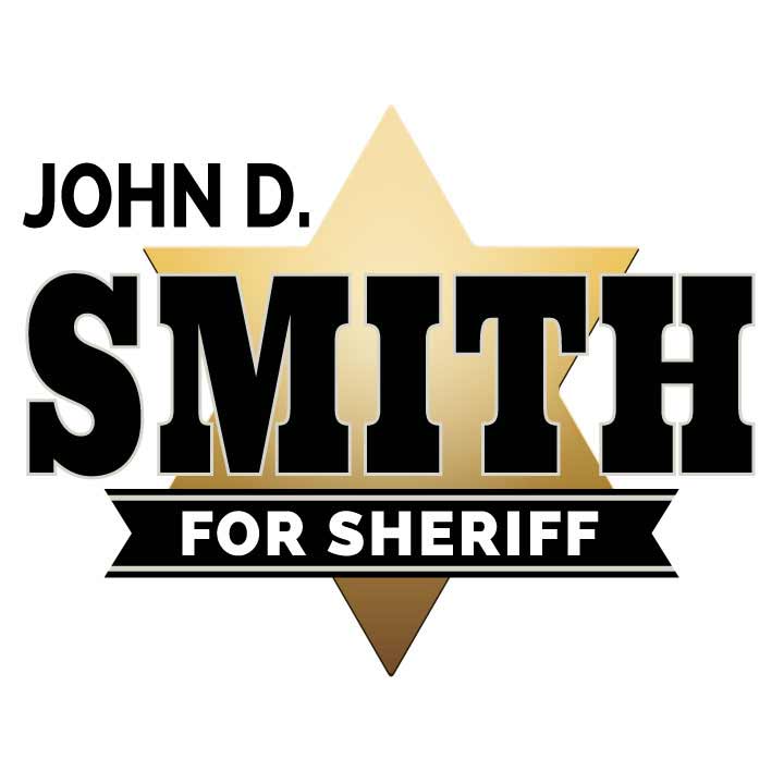 Sheriff Logo with gold star in background