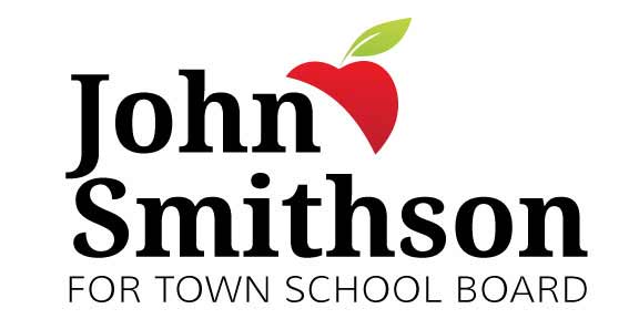 School Board Candidate Logo created with an apple shape