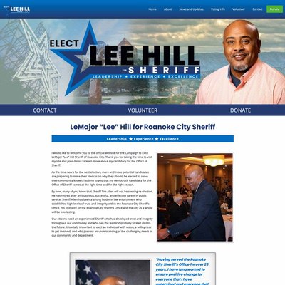 Sheriff Election Client Campaign Website Example