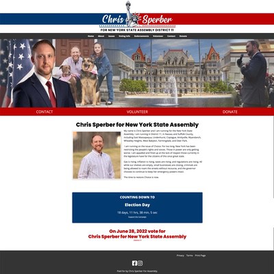 State Election Client Campaign Website Example