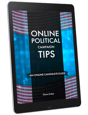 Online Candidate Campaign Tips Shown in Tablet